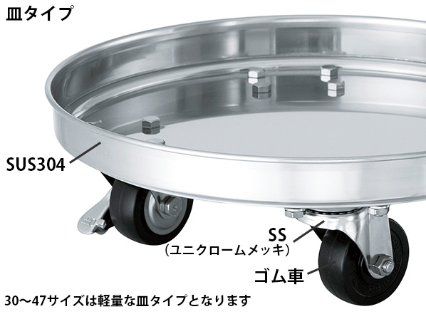 KM】 容器運搬用台車(SSゴム車)(KM-30 : 30用 5営業日以内に KM】 容器運搬用台車(SSゴム車)(KM-30 : 30用 5営業日以内に