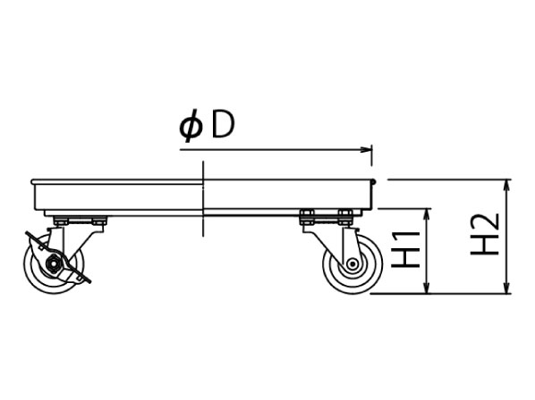 KMSD-N 皿タイプ寸法参考図