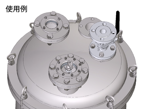 NMBW-5K/10K】フランジ型ワイパー付のぞき窓(NMBW-5K65A : 5K NMBW-5K/10K】フランジ型ワイパー付のぞき窓(NMBW-5K65A : 5K