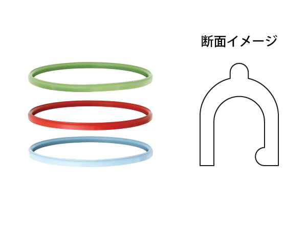 A型カラーシリコンパッキン