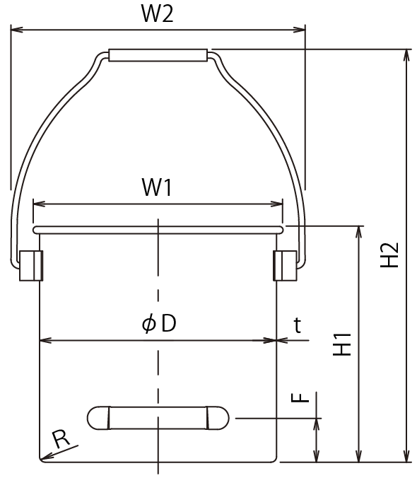 CTLBD】吊り下げ式下部取っ手付密閉容器(バンド式)(CTLBD-24 CTLBD】吊り下げ式下部取っ手付密閉容器(バンド式)(CTLBD-24