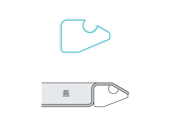 L型パッキンの説明画像