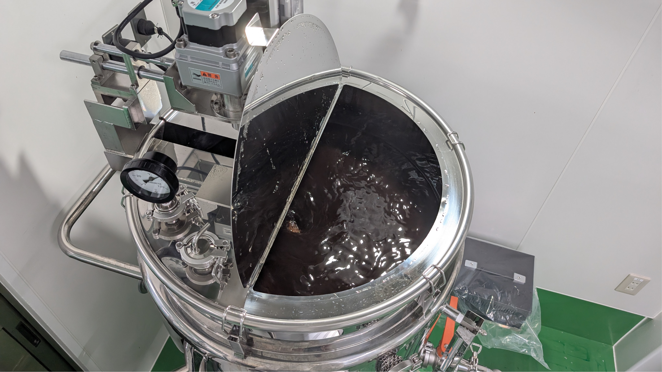 ヒーターユニット稼働時の様子