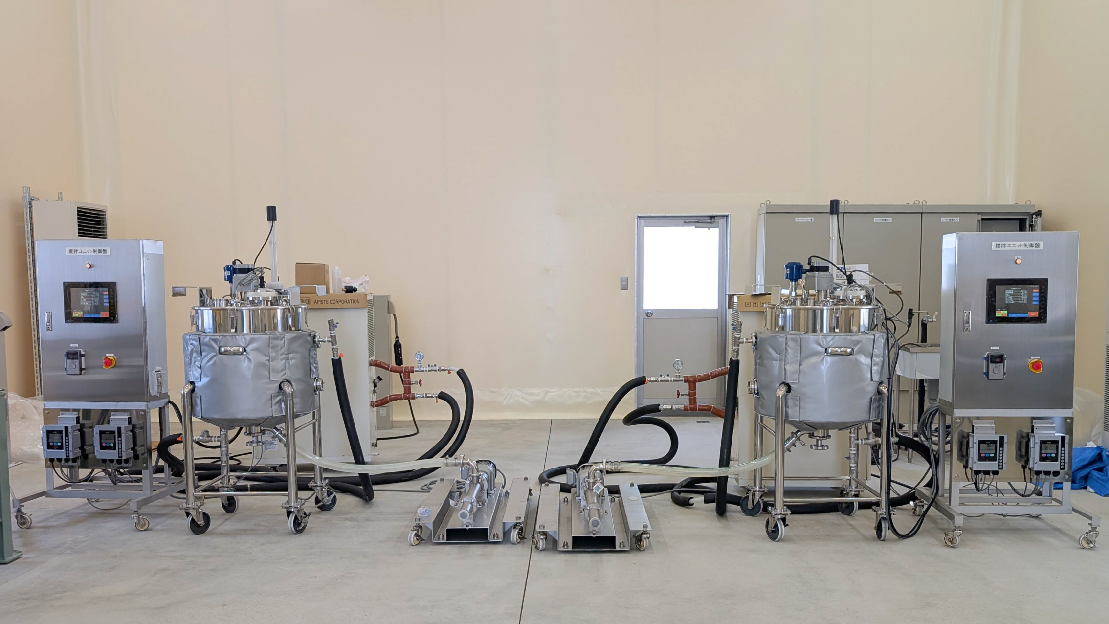 納入した有機酸発酵槽2台