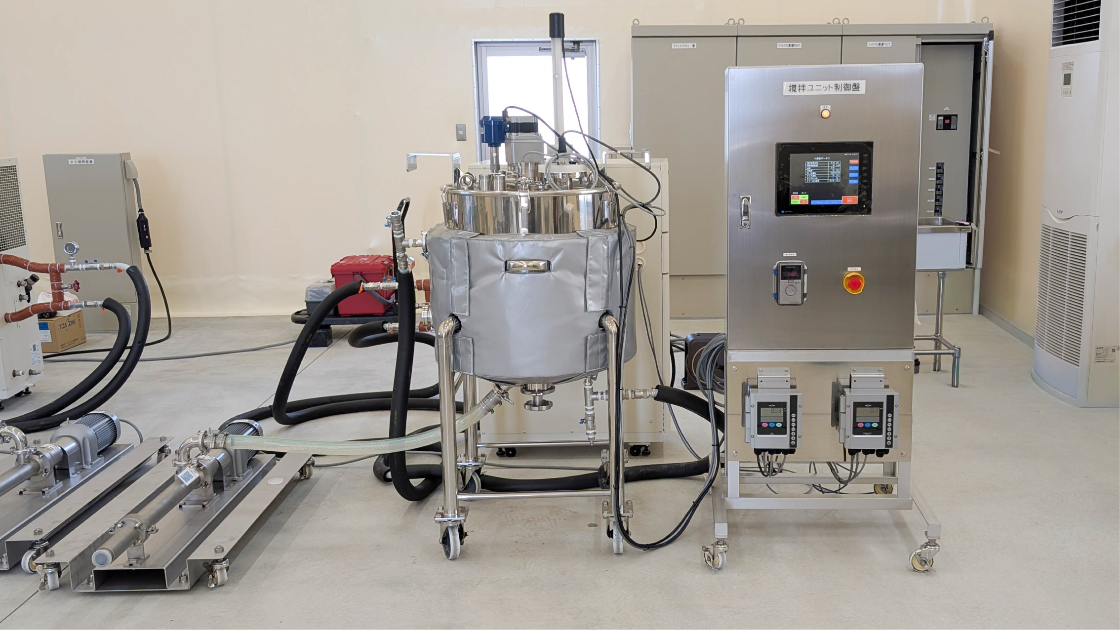 MONOVATEが納めた有機酸発酵槽1台分