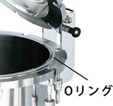 圧力容器のOリング設置例
