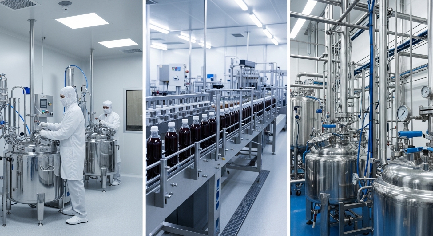 製薬・食品・化学などの用途例