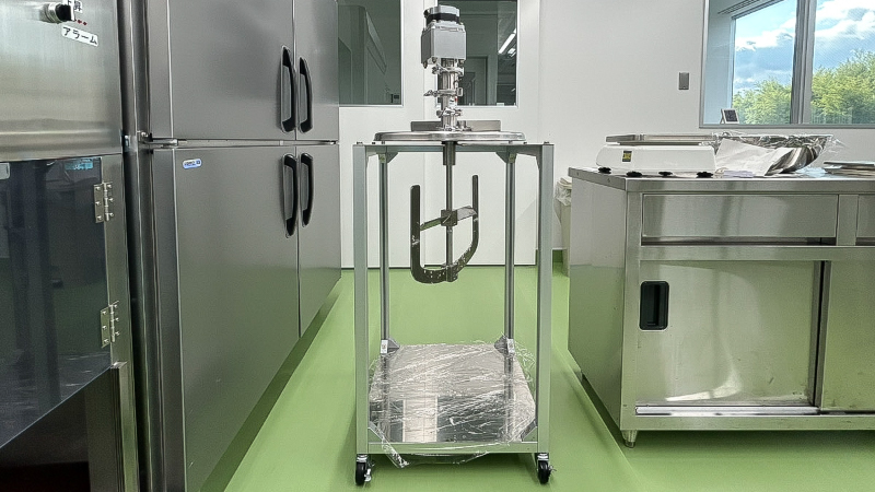 撹拌機スタンドを利用した作業