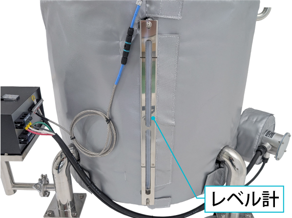 断熱カバー付温調ジャケットタンク