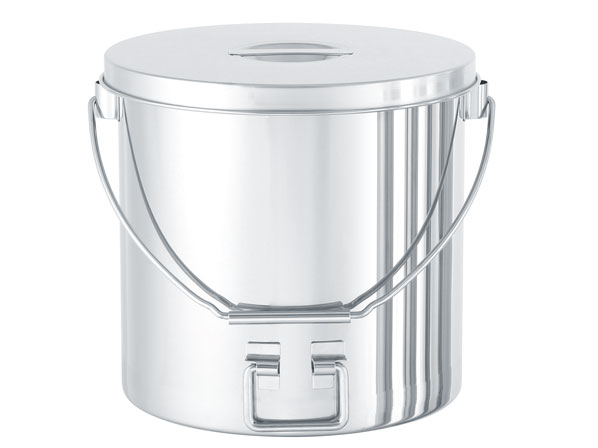 【新製品】下部に折りたたみ取っ手が付いた吊り下げ式ステンレス容器