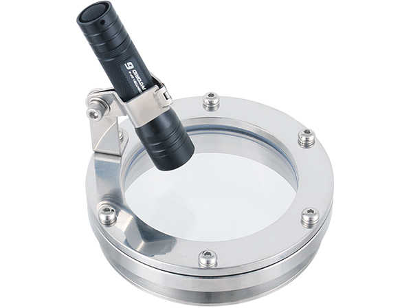 【新製品】LEDライト付きの一体型のぞき窓