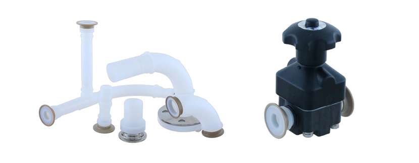 【新製品】腐食性媒体の扱いに最適 PFAサニタリー配管