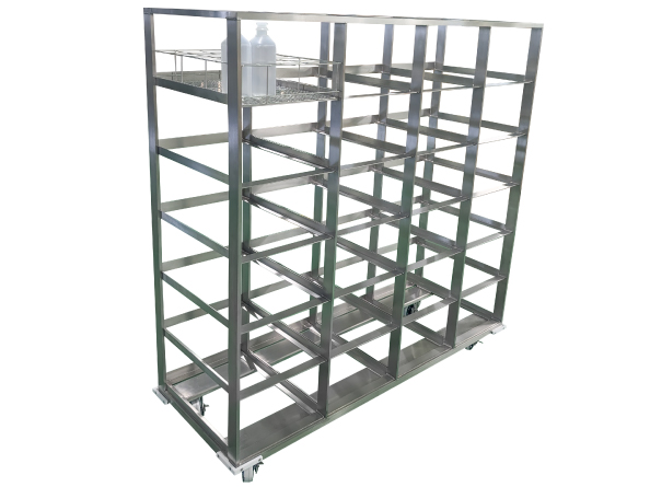 【採用事例】オートクレーブ用ステンレスラック